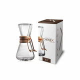 Chemex | Carafe Cristal & Agarre Madera | 3-6 tazas