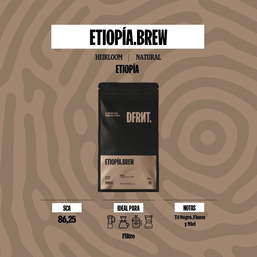 ETIOPÍA.BREW | Notas de Té Negro, Flores y Miel - DFRNT.