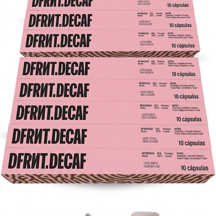 Cápsulas DFRNT.DECAF | Descafeinado | Compatibles Nespresso | Café de especialidad